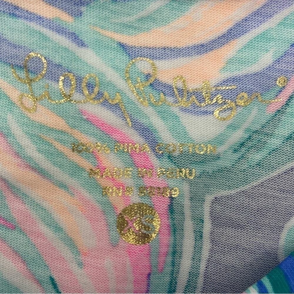 LILLY PULITZER Women's Marlowe Shift Mini Dress Sz XS Art-To-Wear Summer Picnic - Picture 5 of 13